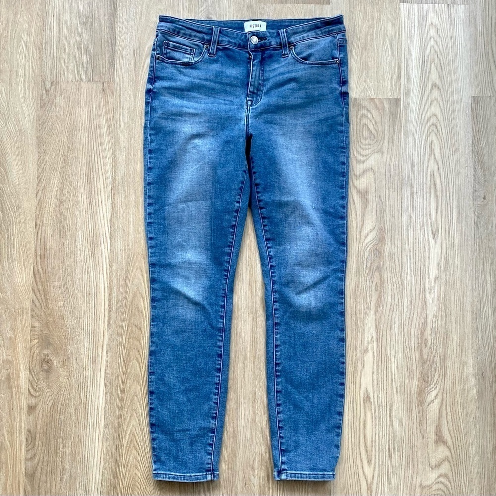 Pistola Revolve Medium Wash Skinny Jeans | Size 29 | Stretch Denim
